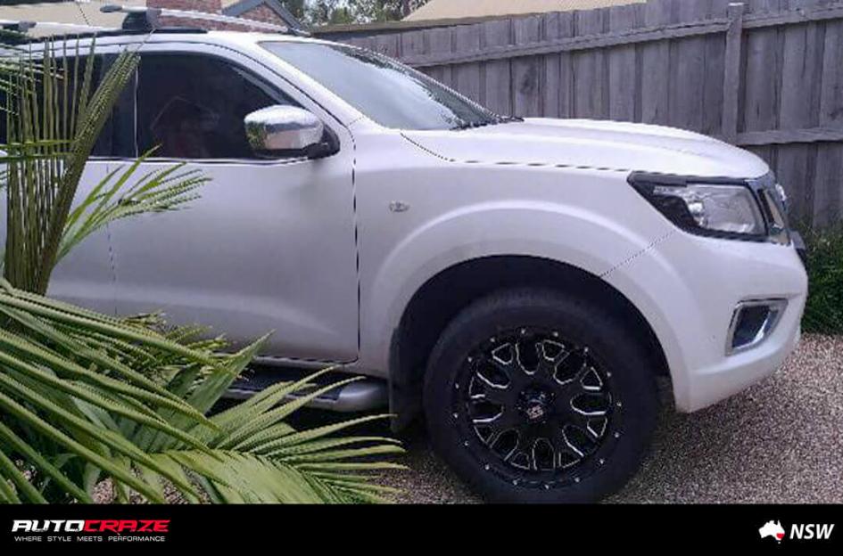 NISSAN NAVARA BUCK 25 XD GLOSS BLACK MILLED ACCENTS
